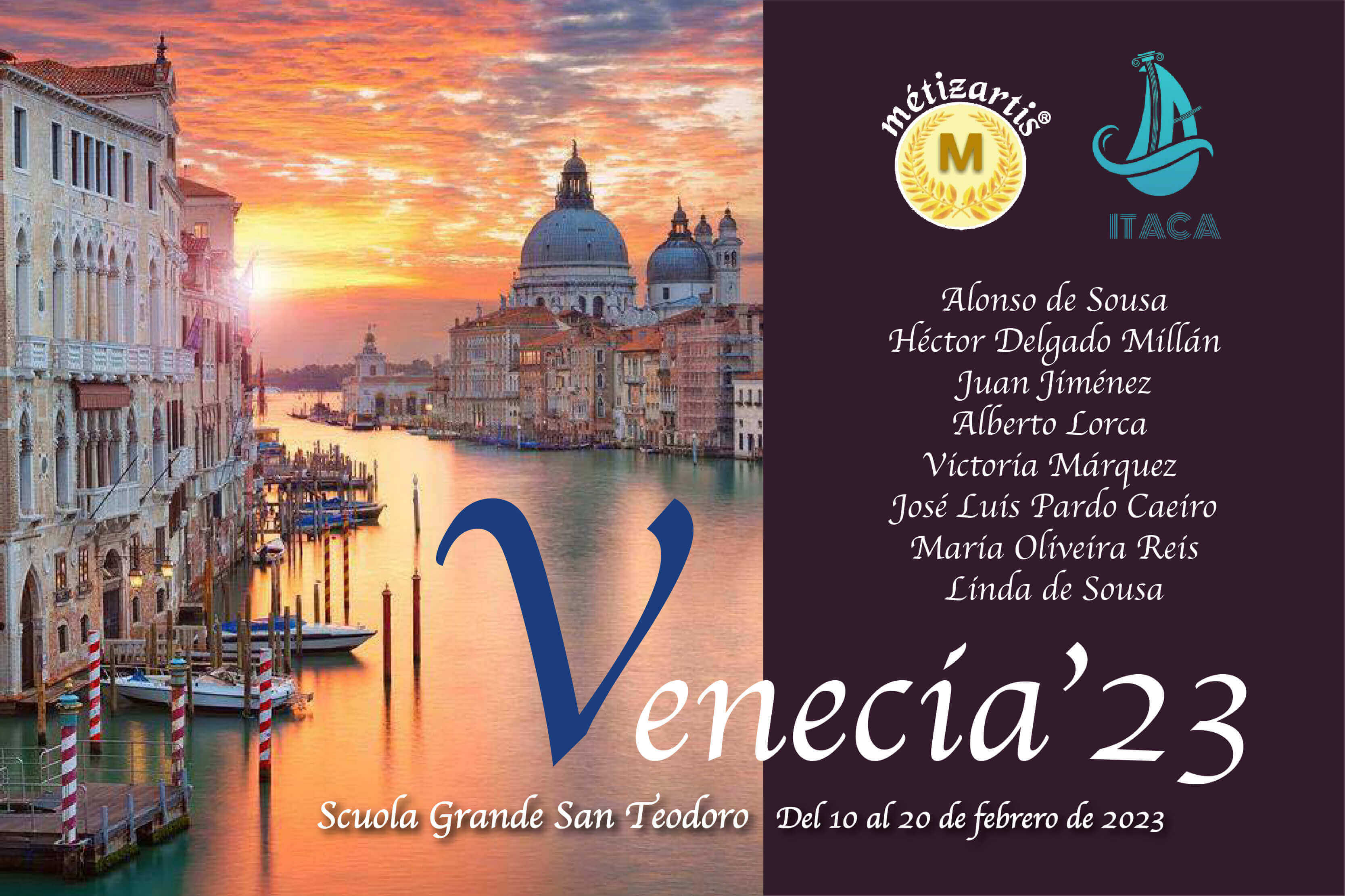 Cartel de la exposición artística