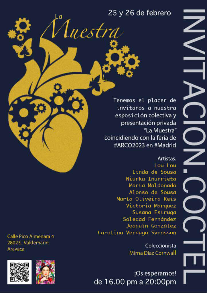 Cartel de la exposición artística