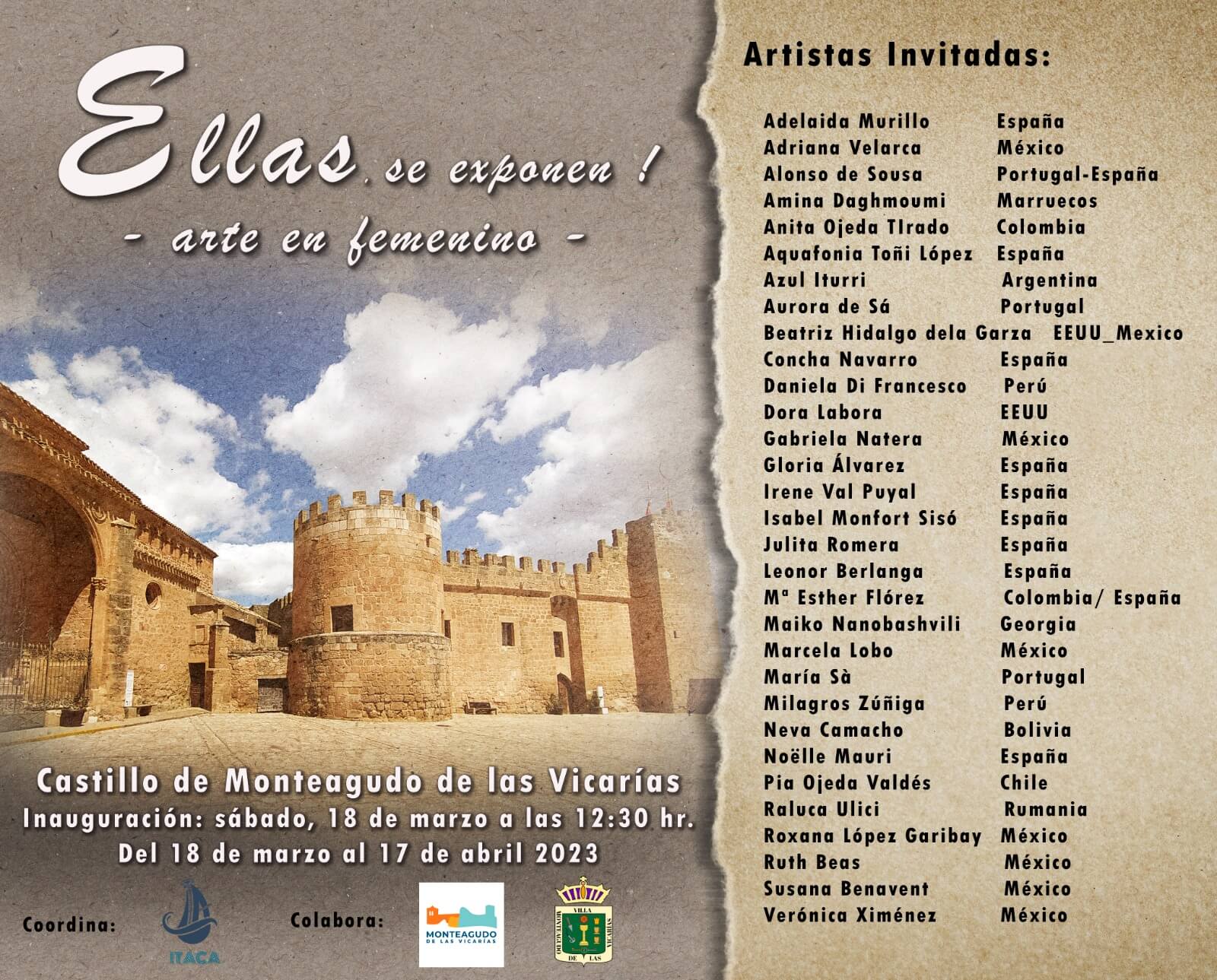 Cartel de la exposición artística