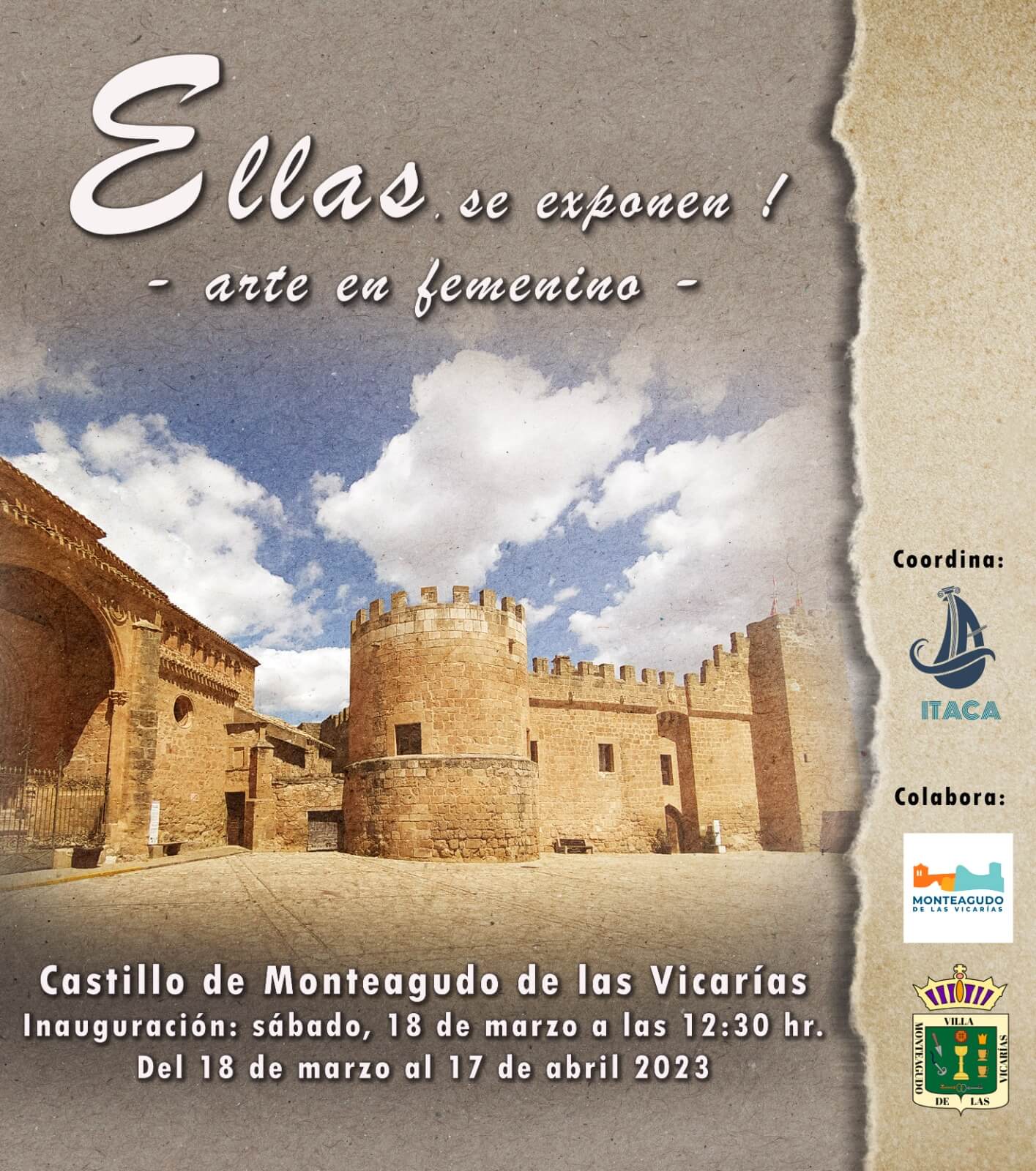 Cartel de la exposición artística