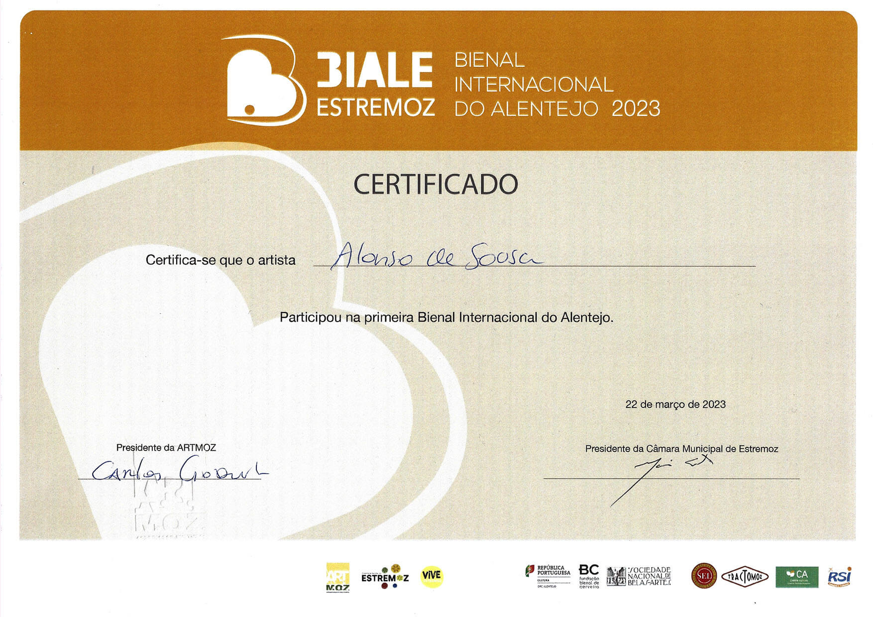 Certificado de participación