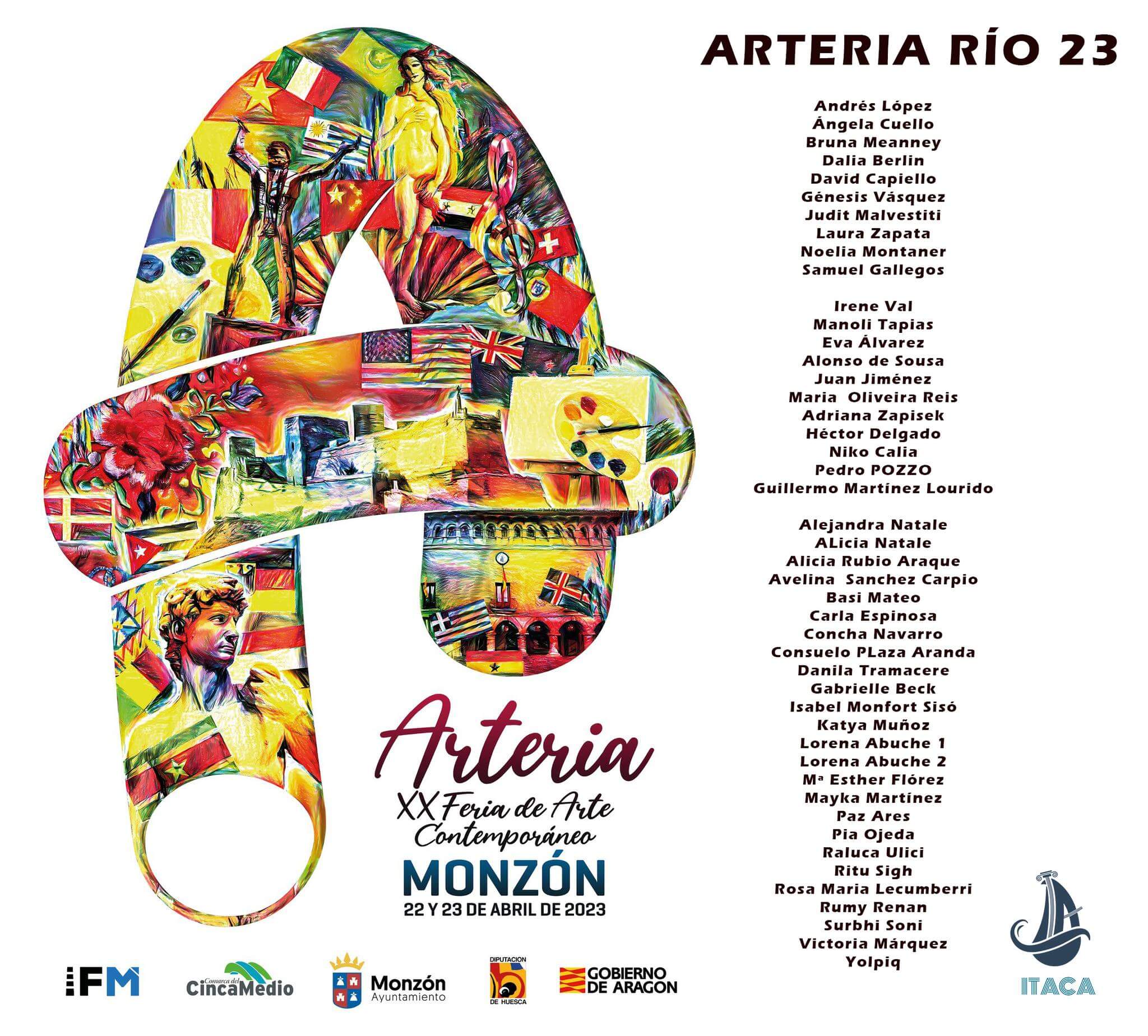 Cartel de la exposición artística