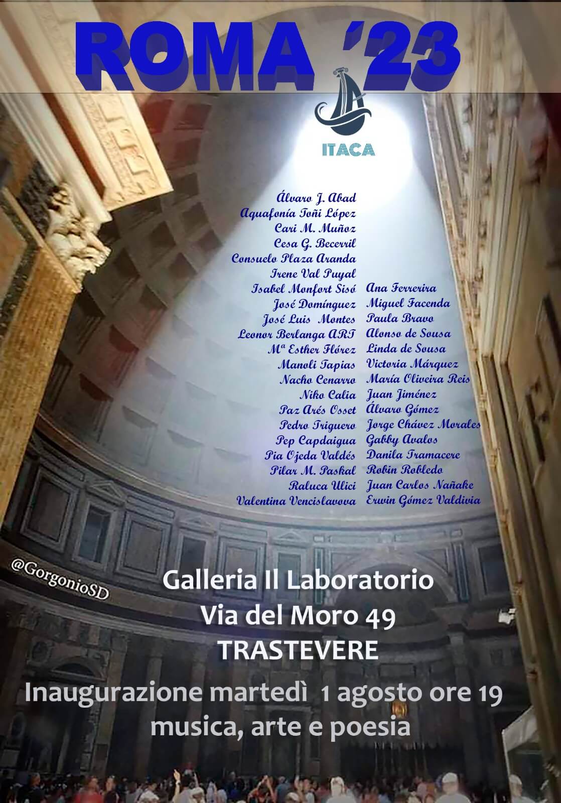 Cartel de la exposición artística