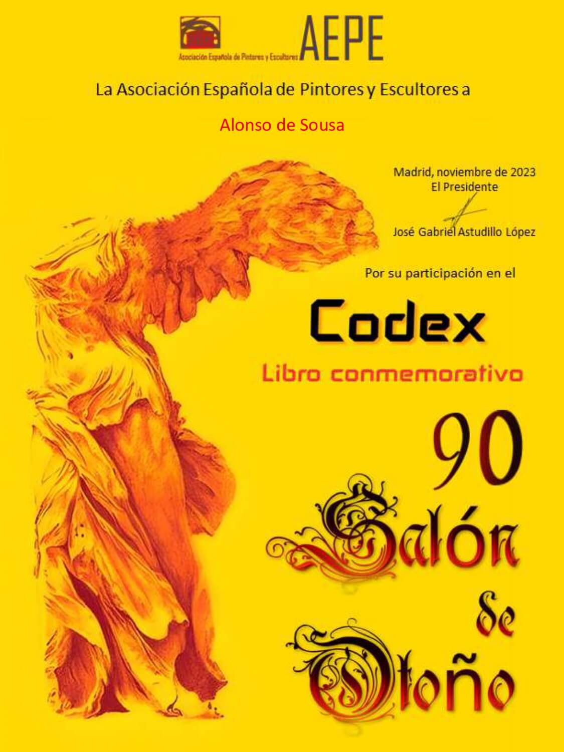Cartel de la exposición artística